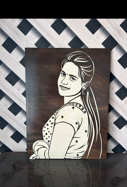 Custom Wooden Photo Frame – Perfect Birthday & Anniversary Gift