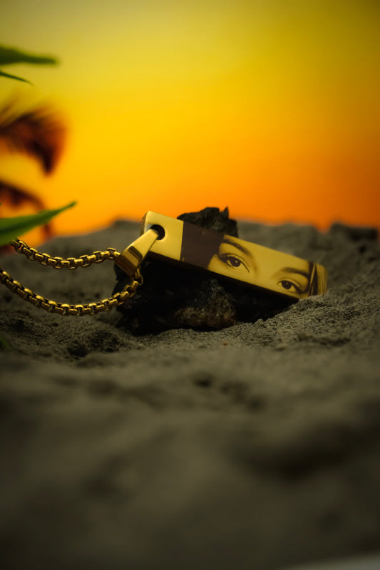 Personalized Eyes Engraved Necklace