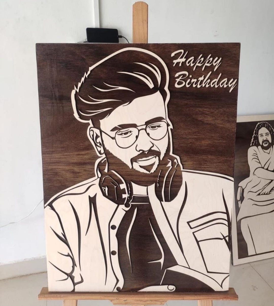 Custom Wooden Photo Frame – Perfect Birthday & Anniversary Gift