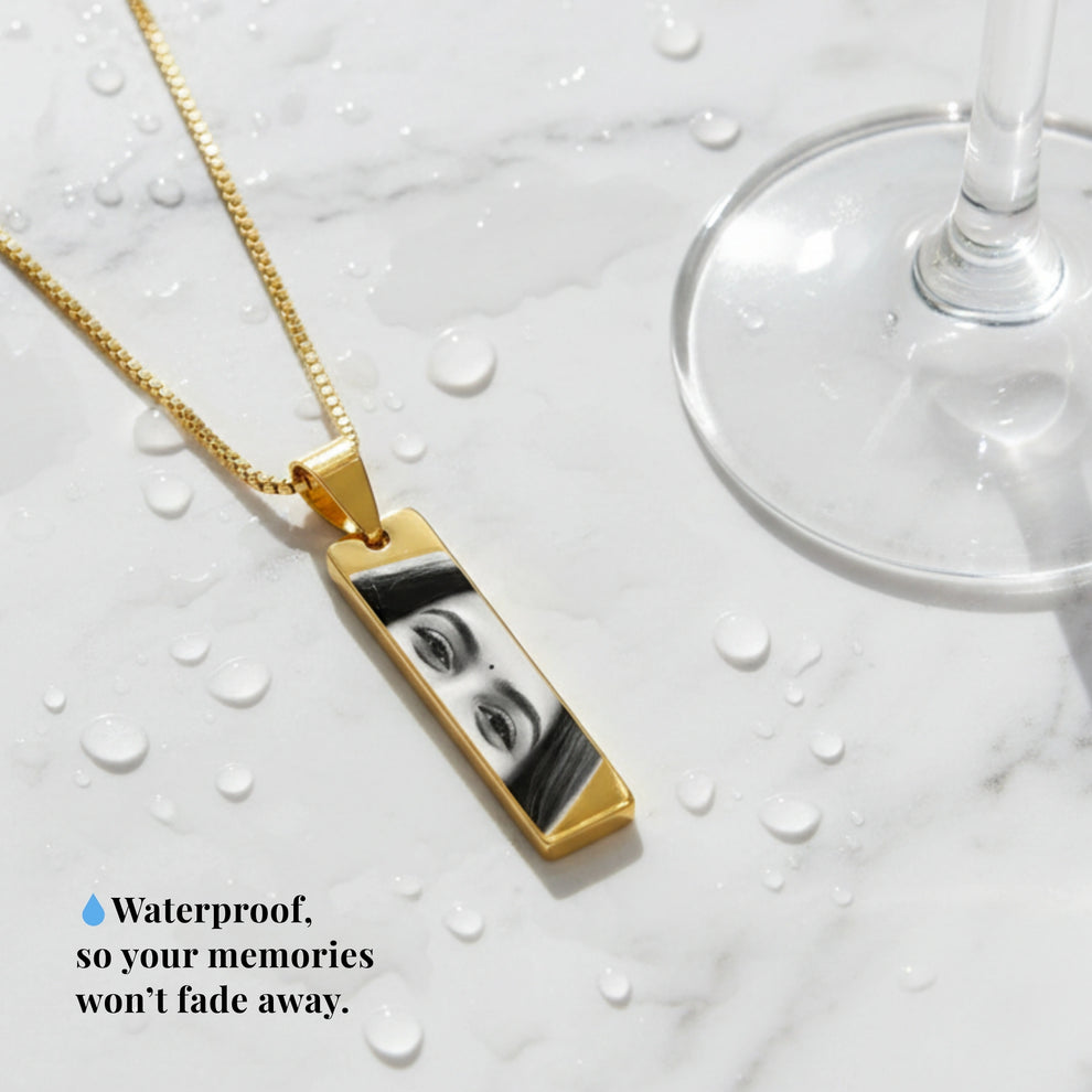 Personalized Eyes Engraved Necklace