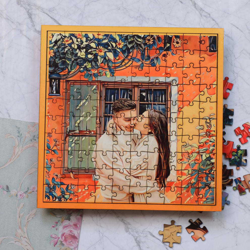 Personalized Puzzle Painting-Framed Puzzle