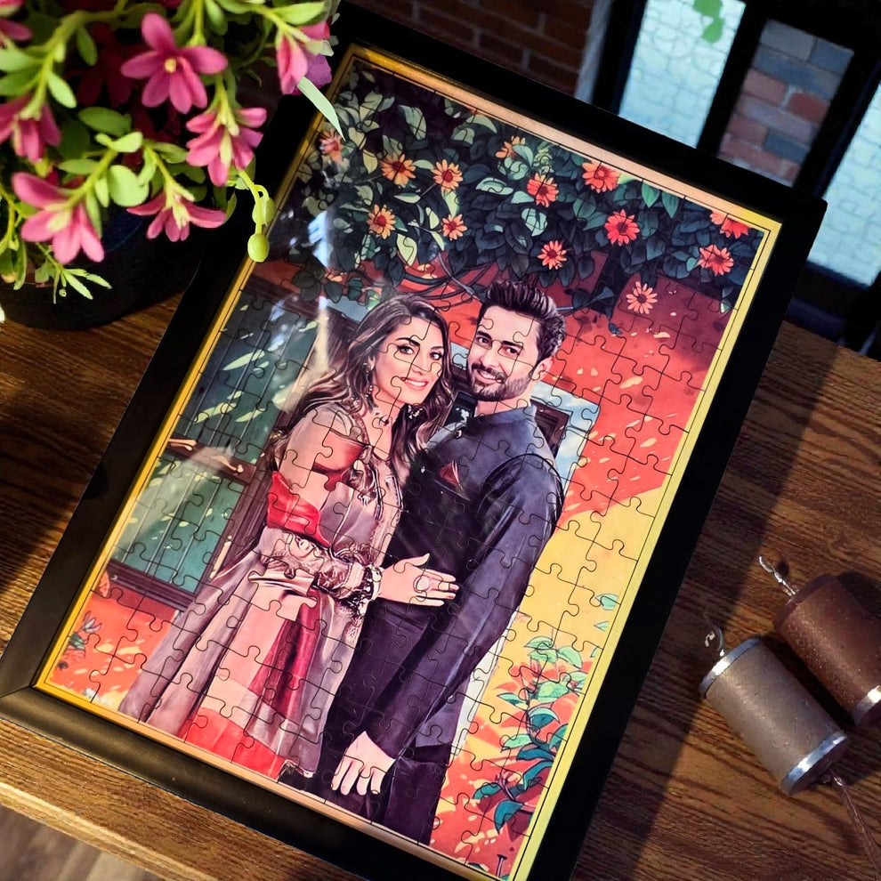 Personalized Puzzle Painting-Framed Puzzle