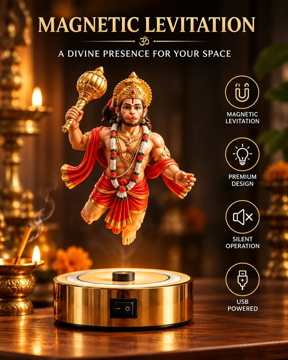 Levitating Hanuman Idol
