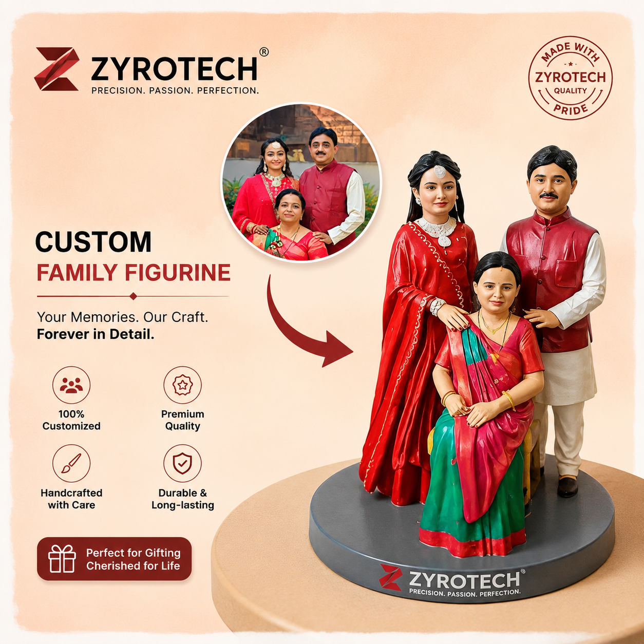 Personalized Family 3D Miniature