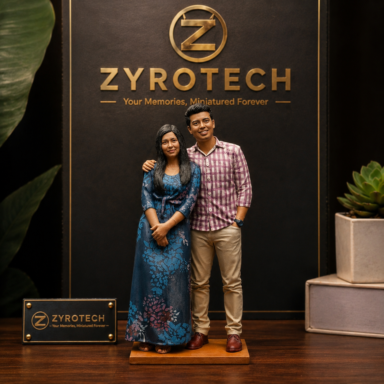 3d Miniature Couple.