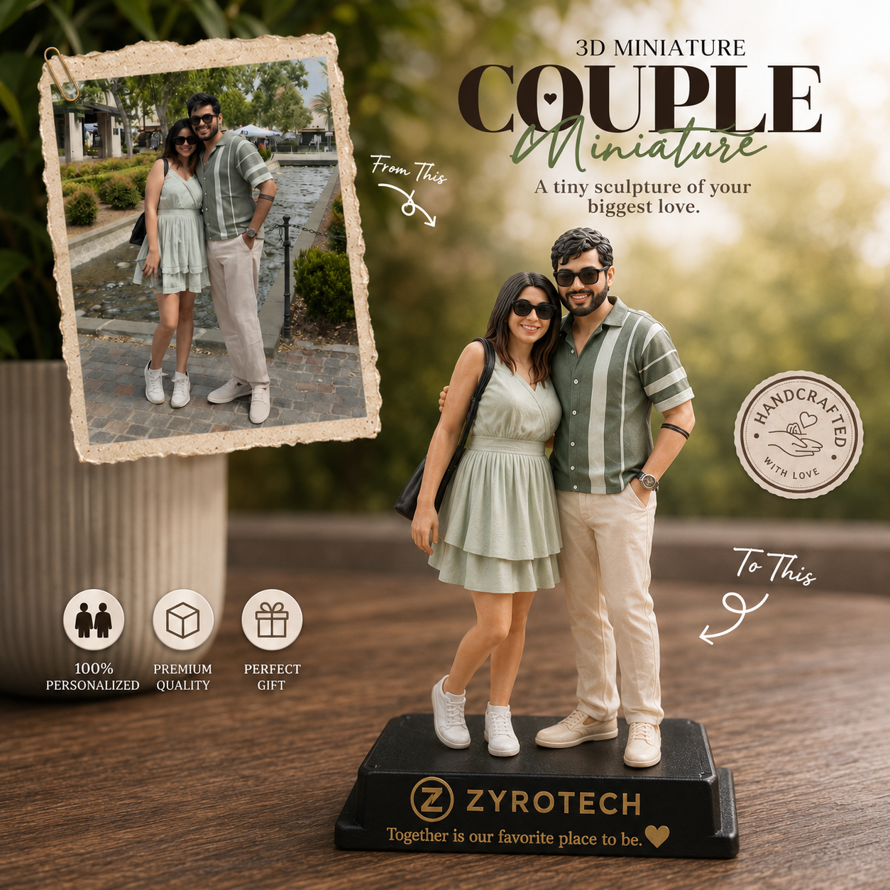 3d Miniature Couple.